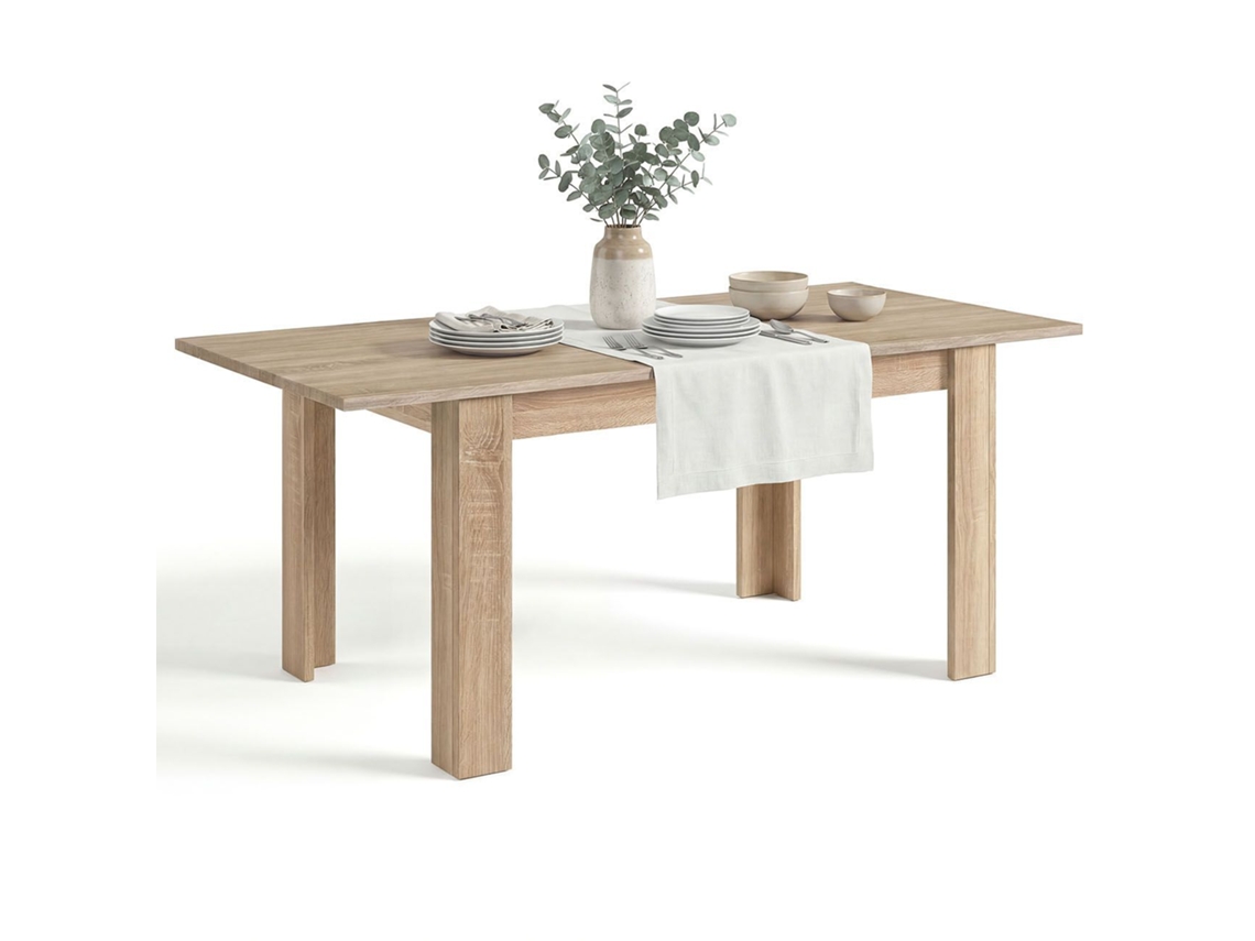 Mesa de jantar extensível 140-190x90 cm Sira Carvalho canadiano 190 x 78 x 90 cm