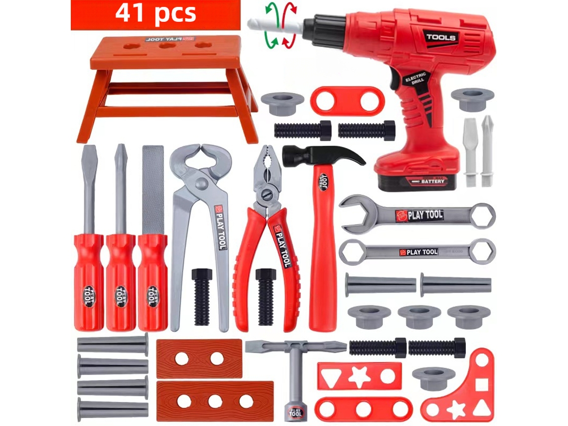Conjunto De Ferramentas Infantil, 41 Pcs Brinquedos Educativos Para Montar, Ideal Para Presente De Natal Ou Aniversário Para Crianças Cuich