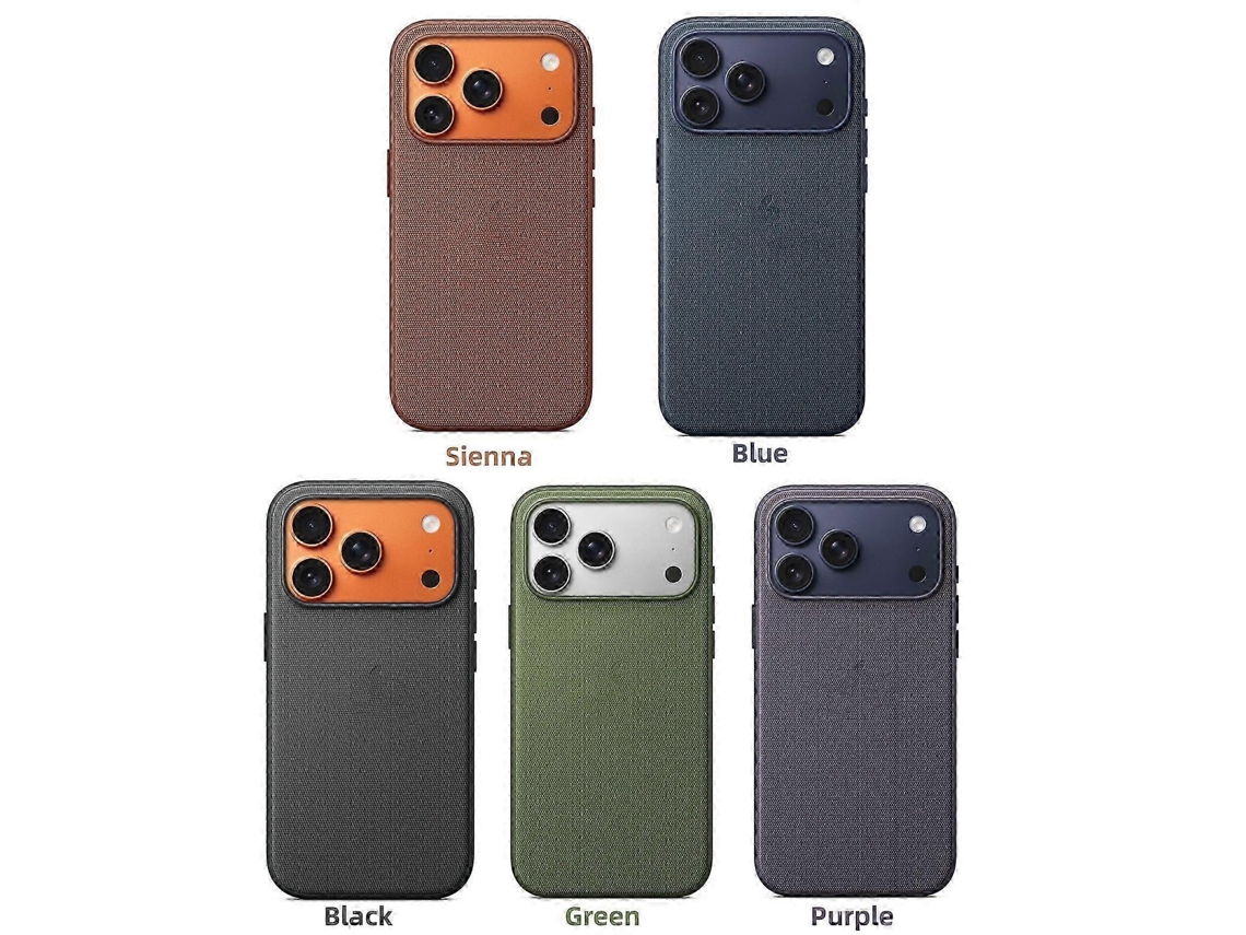 Capa Protetora Techwoven Para Iphone 17 Pro Max Com Magsafe, Logo Sienna, Fina E Resistente A Impactos, Preta