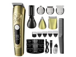 Aparelhos De Corte De Cabelo Sem Fio Para Homens Kit De Barbear 6 Em 1 Recarregável E À Prova D'água