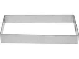 Forma Retangular Para Panquecas Com Borda Uniforme E Durável Em Aço Inoxidável, Antiaderente, Ideal Para Assar E