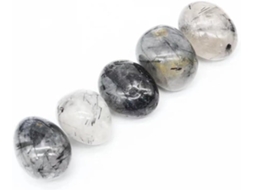 Cristal Turmalina Preto Natural Bruto 100g Pedra Rolada de Cristal 18mm-25mm para Decoração