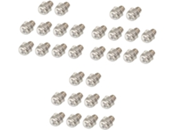Conjunto de 30 ferramentas silenciosas com protetor transparente para corte de cabelo e acessórios para cabelo.