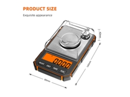 Balança Eletrônica de Joias 50g Alta Precisão 0.001g Lcd Digital Mini Carat | S/MARCA
