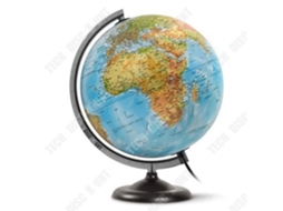 Globo Terrestre Desconto Técnico Plástico Hd 30 Cm Suporte De Metal Demonstração Educativa Tech Discount