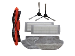 Ad-7 peças para mijia styj02ym stytj02ym viomi v2 filtro robô peças acessórios, escova lateral esfregão trapos escovas principais filtro hepa