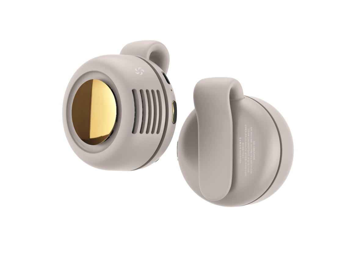 Ventilador Portátil Usb Sem Lâmina Branco para Cintura