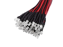 50 Diodos Led Pré-fiosos 12v Com Flash Lento