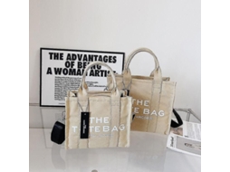 Bolsa Tote MDUG para mãe, com logotipo, PVC, estilo quadrado, alça suave