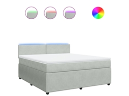 Box Spring Bed, Box Spring Beds Vidaxl Cinzeto Veludo (180 X 200 Cm)