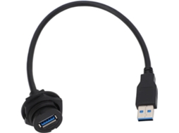 Tomada De Painel Usb 3.0 Resistente Ao Fogo Com Conector De Dados