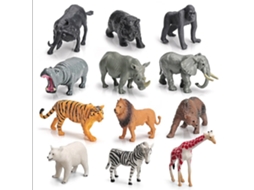 12 Modelos Animais Selvagens Pvc Para Crianças