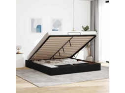 Vidaxl Estrutura De Cama Otomana Sem Colchão 180x200 Cm Veludo Preto