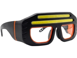 Óculos De Segurança Com Luz, Iluminação Ajustável E Detector.