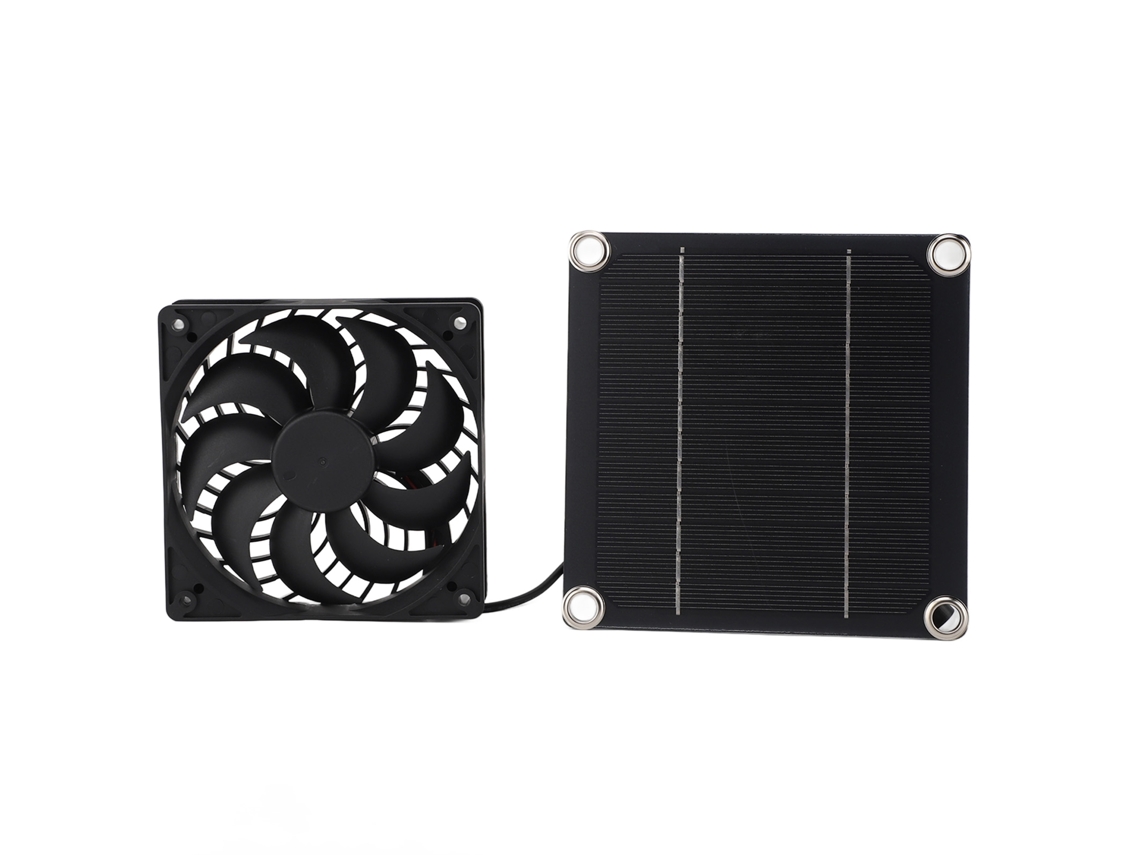 Kit de Painel Solar de Silício Monocristalino 5w 5v com Exaustor Solar