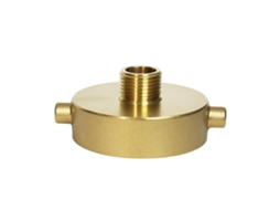Conexão de Hidrante 2 1/2" NST Fêmea × 3/4" GHT Macho, com Encaixe de Pino, para Mangueiras e Tubos de Jardim | S/MARCA
