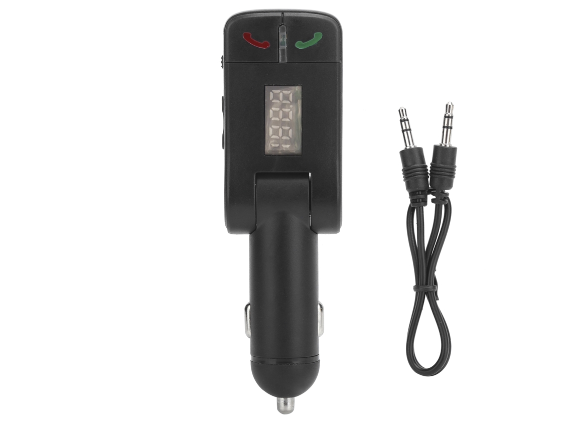 Carregador Bluetooth para carro EOOCOO com display LED e chamadas mãos livres