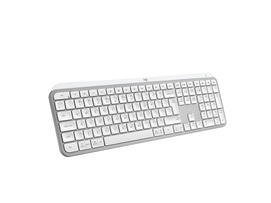Teclado Logitech Alumínio,Branco