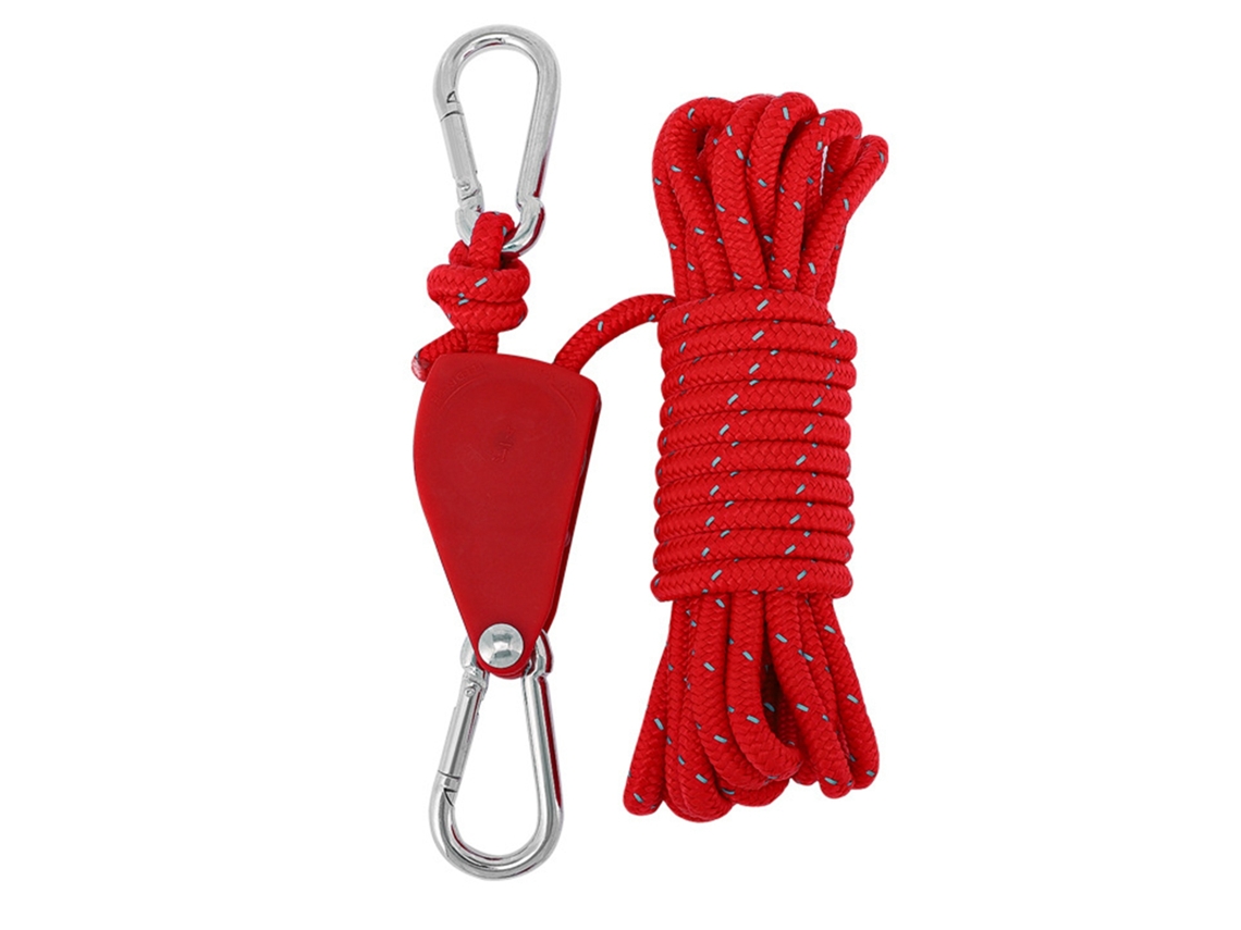 Corda de Barraca Refletiva com Tensor Metal para Camping