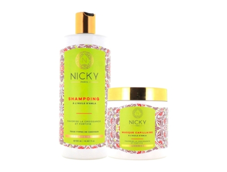 Conjunto Shampoo e Máscara com Óleo Amla NICKY PARIS