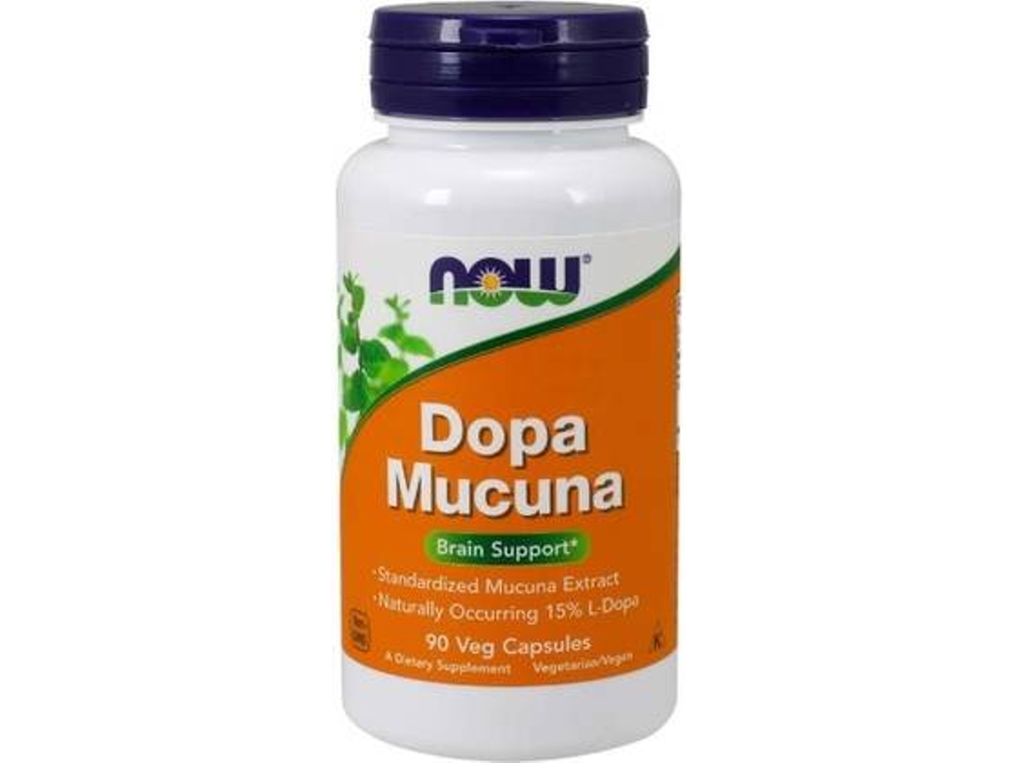 Suplemento Alimentar Now Foods Dopa Mucuna 90 Cápsulas 80 gr