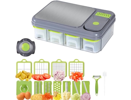 Picador De Vegetais E Estação De Preparação Tudo Em Um Picador De Alimentos Multifuncional Sunny Spaces