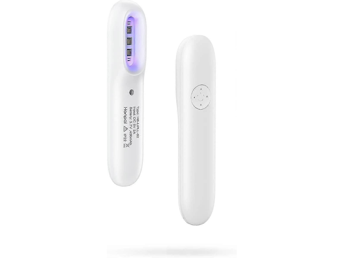 Lâmpada de Esterilização Led Mini 311nm Fototerapia Portátil Uv com Óculo S Segurança do Temporizador GOKOCO