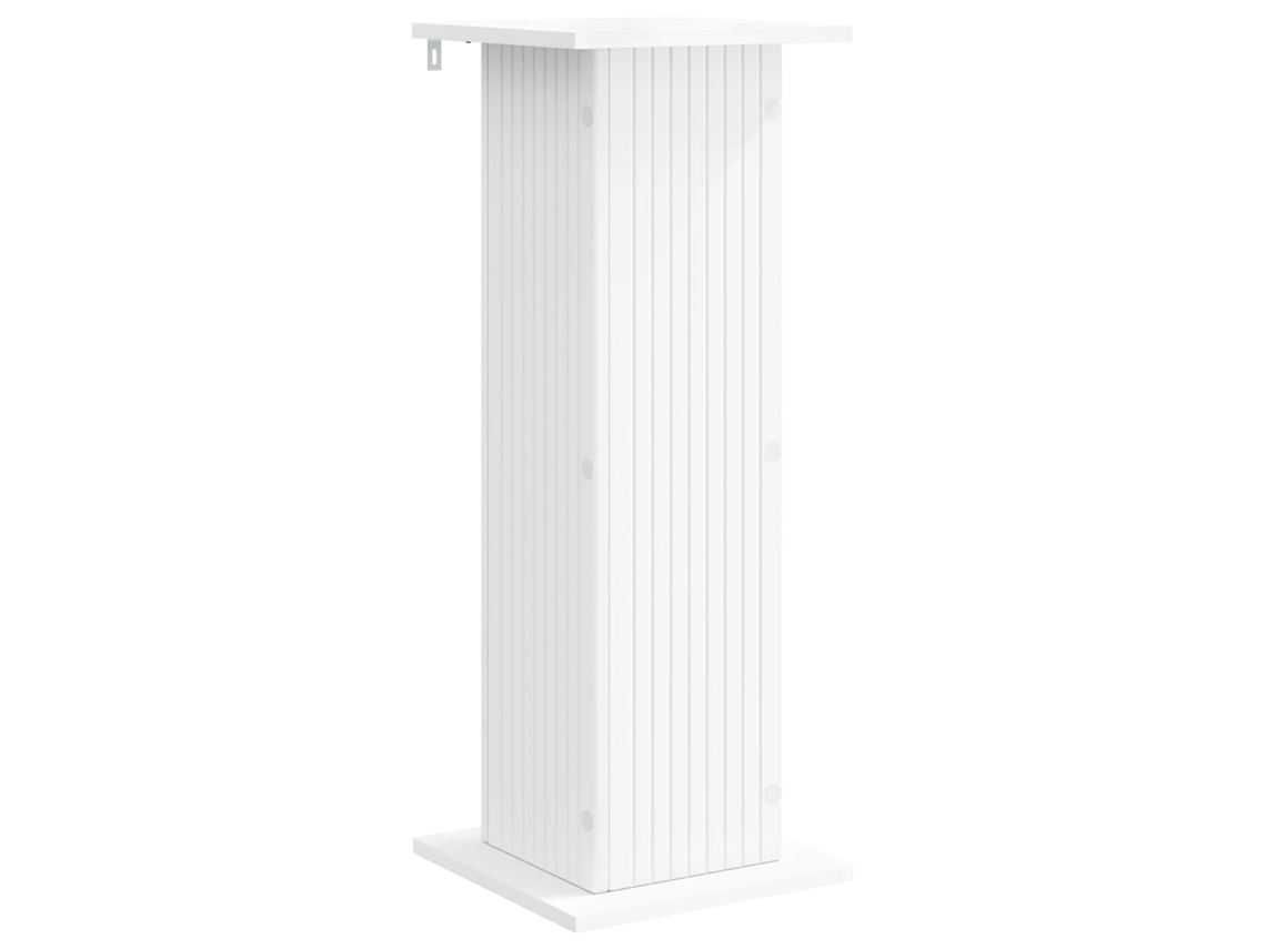 Conjunto 1 Suporte Moderno Para Plantas Vidaxl Branco Derivados De Madeira (30,5 X 30 X 80,5 Cm)