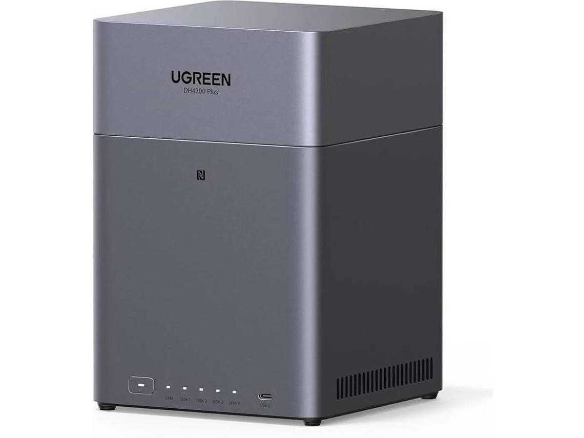 Disco Externo NAS UGREEN DH4300 Plus (120 TB - Prateado)
