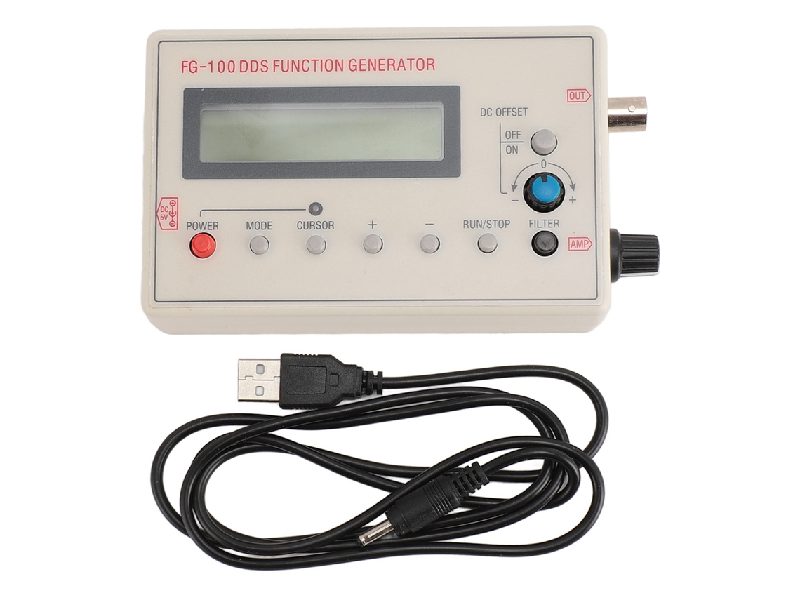 Gerador de Sinal Dds Multifuncional Mali 1hz a 500khz com Várias Ondas e Contador Dc