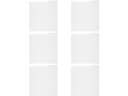 Divisórias de vinil Toyandona, 6 páginas, reutilizáveis, em branco, para organizar livros e arquivos, uso versátil e organização.