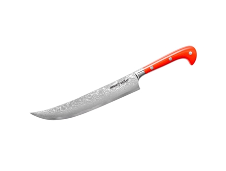 Faca de Fatiar de Cozinha Universal SAMURA Sultan 210 Mm de Aço Damasco Aus 10 61 Hrc 67 Camadas