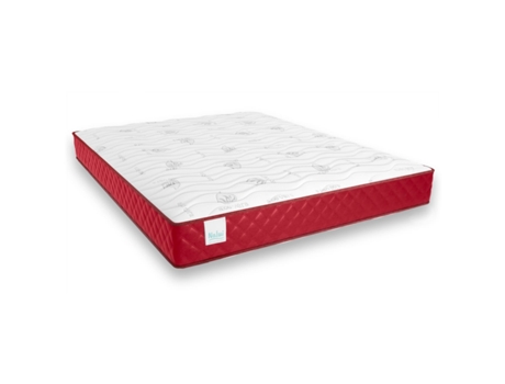 Colchão Viscoelástico Mulhacén Aloe Vera Altura Transpirável Média Alta Reversível Nalui Viscoelástico Vermelho (180x200)