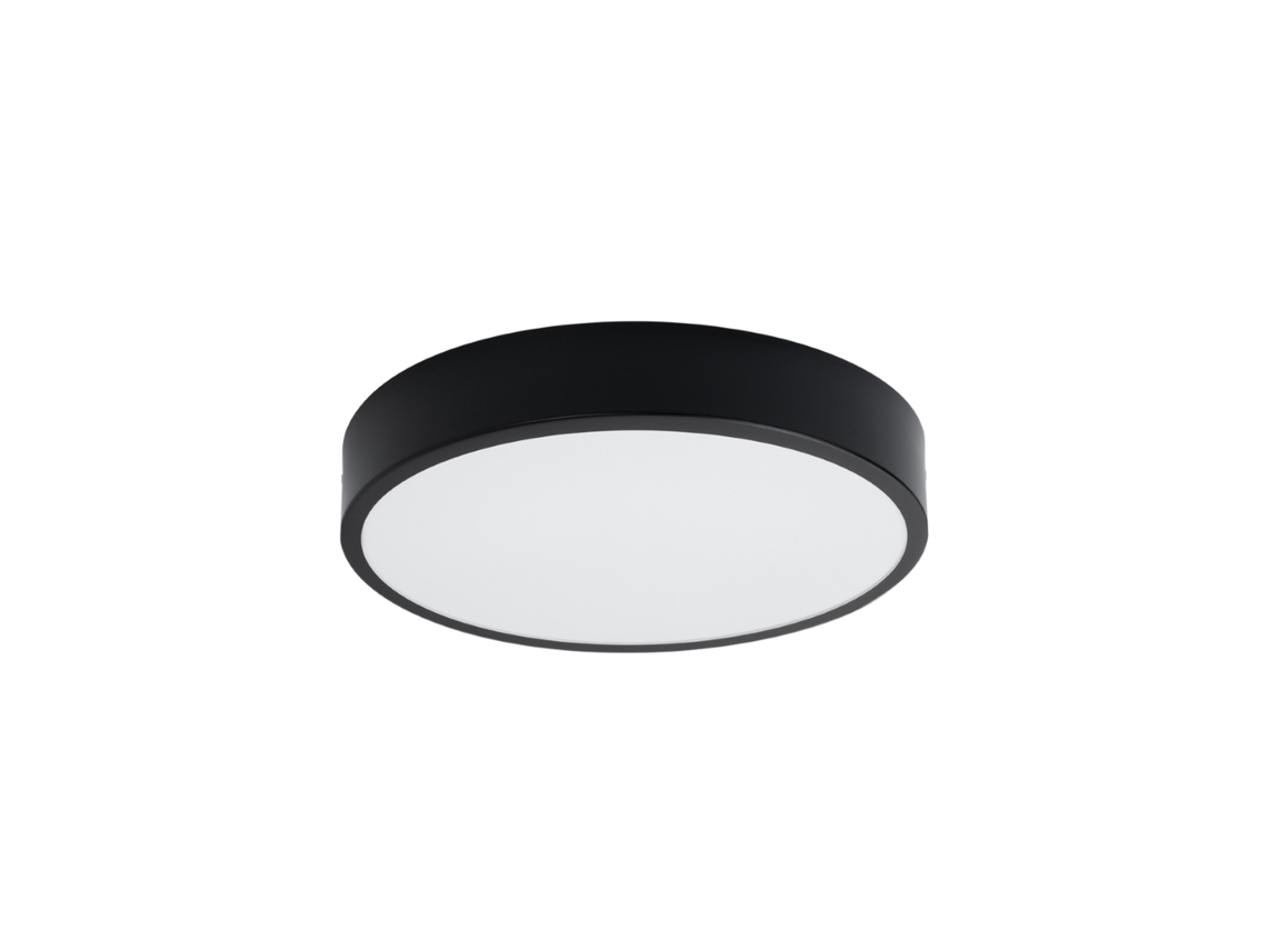 Luminária De Teto Led, 3000k, Acabamento Preto, Para Sala, Quarto, Corredor, Cozinha Ou Escritório