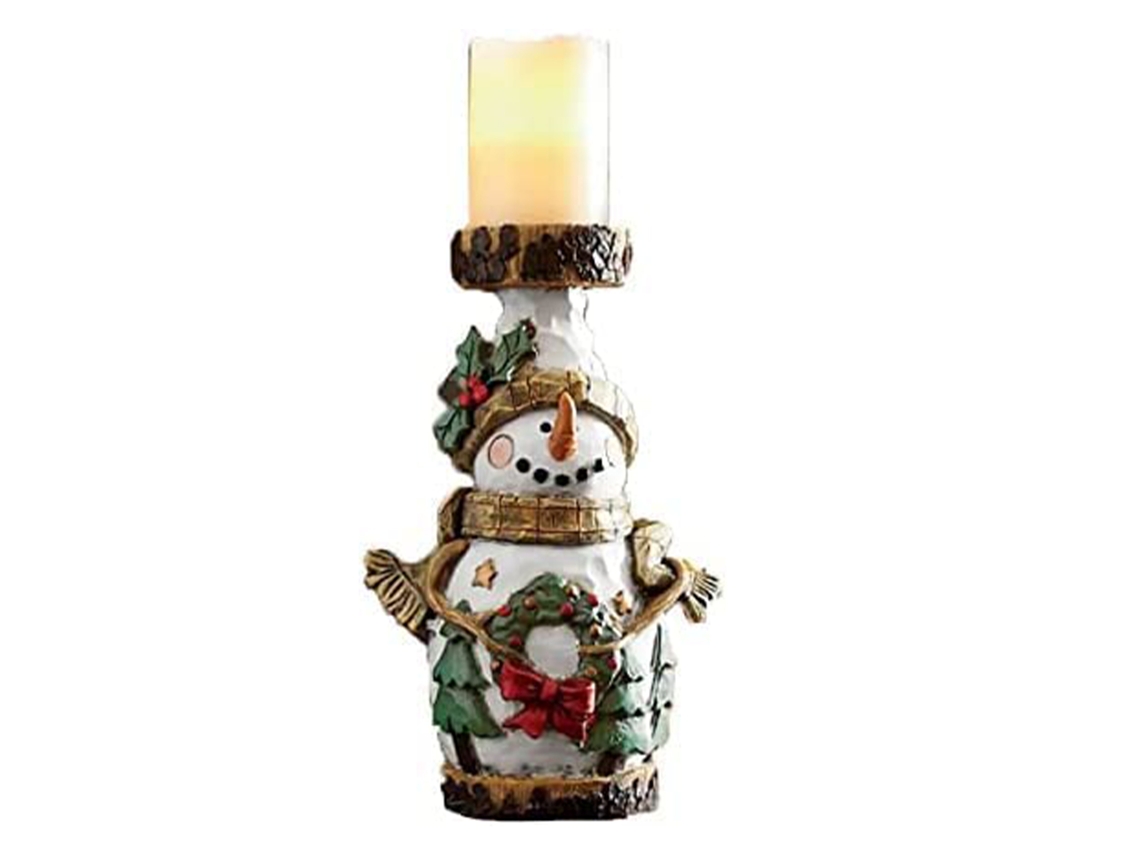 Velas de Natal em Forma de Boneco de Neve LAXISCREED