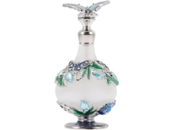 Frasco De Perfume De 25ml Em Vidro Vintage, Recarregável, Em Liga Metálica Sólida, Com Proteção Contra Luz.