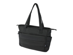 Bolsa de compras Floso Plain recycled Puffer 18l preta AQUAFORGE