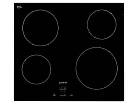 Placa de Vitrocerâmica BOSCH PKE611D17E (Elétrica - 59.2 cm - Preto) — Elétrica de Vitrocerâmica | Largura: 59.2 cm