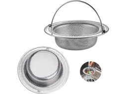 Conjunto Com 2 Escorredores De Pia Com Cabo De Aço Inoxidável, 11 X 3 X 8 Cm, Grelha Para Pia, Tampa Para Pia