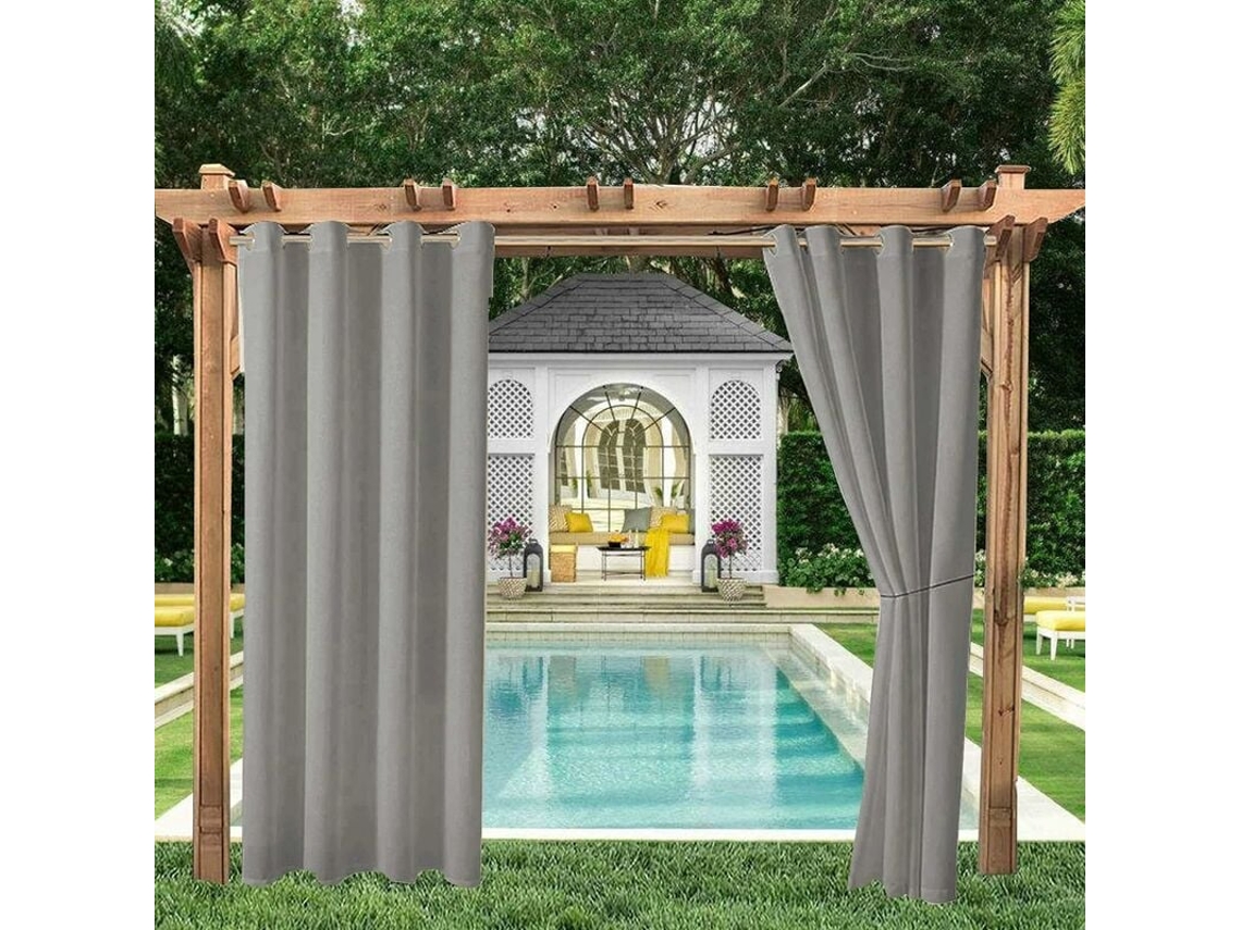 Cortinas Impermeáveis ​​para Áreas Externas, Cortina Blackout Térmica Para Pérgola, Galpão De Jardim Externo, Gazebo, Pátio (13)
