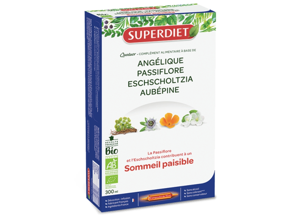 Super Diet Cuaeto Pasiflora Relaxation 20 Ampolas Bio