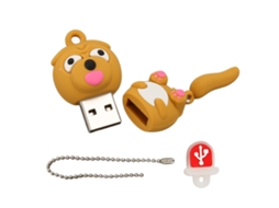 Pen Drive Usb (dual Uso Para Celular E Computador, Armazenamento De 32g) Presente De Boneca Ativa De Animal Fofo Cartoon Criativo Pug