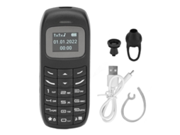Mali celular Mini com Dual Sim Botoes Grandes Reprodutor de Musica Desbloqueado para Idosos Estudantes Preto