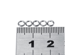 Conector Anel Split Aço Inox Isca Pesca 4 100pcs