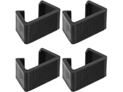 Conjunto Upkoch de 4 Presilhas para Móveis Jardim Modulares, Fixadores Para Sofá De Varanda, Preto, Encaixe de 4, 25cm