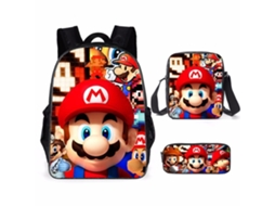 Conjunto De Mochila De Mario 2 (tres Piezas)*