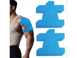 Lurelia Kinesiology Fita Para Ombro À Prova D'água Com Tiras Pré-cortadas E Pacote De Suporte Esportivo Com 10 (azul)