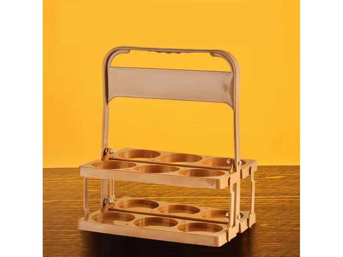 KOFIHETY Porta Bebidas Dobrável Com Material Ecológico, Capacidade Para Seis Garrafas, Suporte Reutilizável Para Entrega De Bebidas Para Ampla Aplicação, Compa