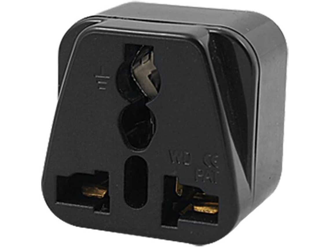 Adaptador de tomada americana para britânica, preta CHABERLU