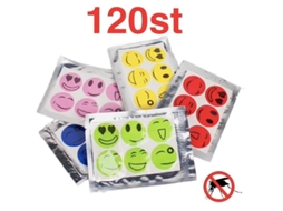 Parches repelentes de mosquitos Fasst 120pcs multicolor, proteção até 12h